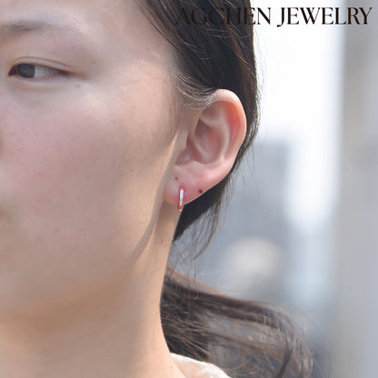 solid gold huggie earrings kids hoop earrings