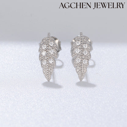 gemstone earrings elephant earrings white stone stud earring