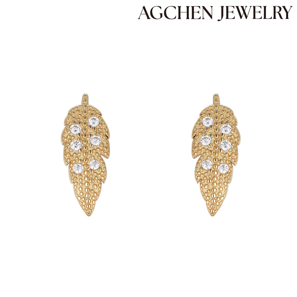 leaf earring leaf jewelry agchenjewelry real earrings