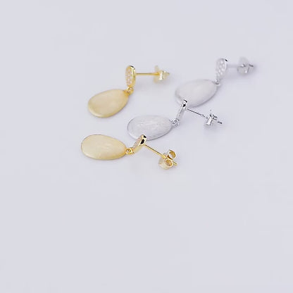 sterling silver drop earrings  emerald drop earrings  chain drop earrings