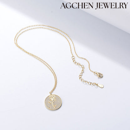 agchenjewellery gold bar necklace 14k gold necklace