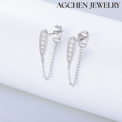 agchen jewelry zirconia earrings maroon earrings gold and pearl earrings