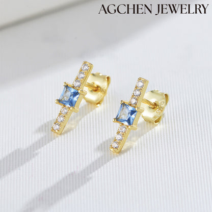 agchenjewelry round earrings gold earrings low price simple earrings